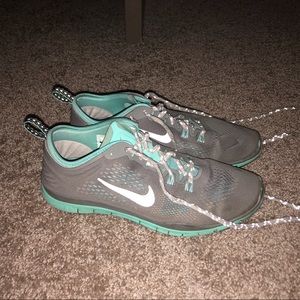 Nike Free Tr Fit 4 size 8.5 blue/gray